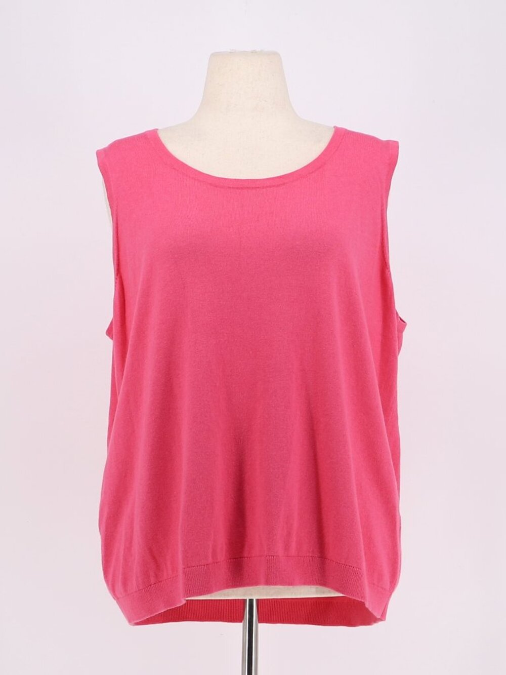 NWT TALBOTS Cotton Cashmere Blend Tank Top in Pink Size 3X